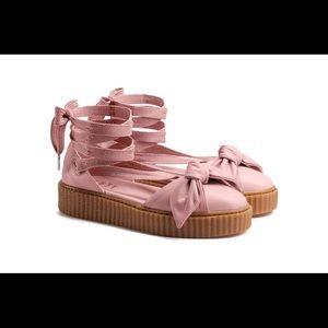 puma x fenty creepers bow pink